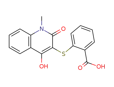 3-(2-carboxyphenylthio)-4-hydroxy-1-methyl-2(1H)-quinolone