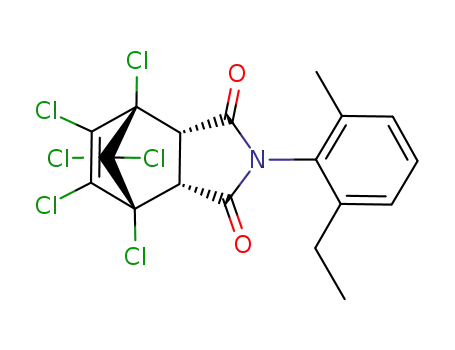 (1R,2S,6R,7S)-1,7,8,9,10,10-Hexachloro-4-(2-ethyl-6-methyl-phenyl)-4-aza-tricyclo[5.2.1.02,6]dec-8-ene-3,5-dione