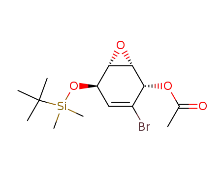 Acetic acid (1S,2S,5R,6R)-3-bromo-5-(tert-butyl-dimethyl-silanyloxy)-7-oxa-bicyclo[4.1.0]hept-3-en-2-yl ester