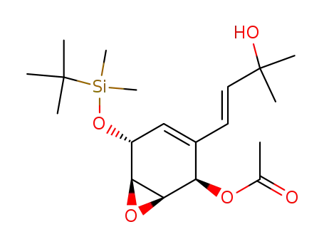 Acetic acid (1R,2R,5R,6R)-5-(tert-butyl-dimethyl-silanyloxy)-3-((E)-3-hydroxy-3-methyl-but-1-enyl)-7-oxa-bicyclo[4.1.0]hept-3-en-2-yl ester