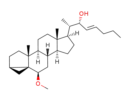 (22R,23E)-26-methyl-6β-methoxy-3α,5-cyclo-5α-27-norcholest-23-en-22-ol