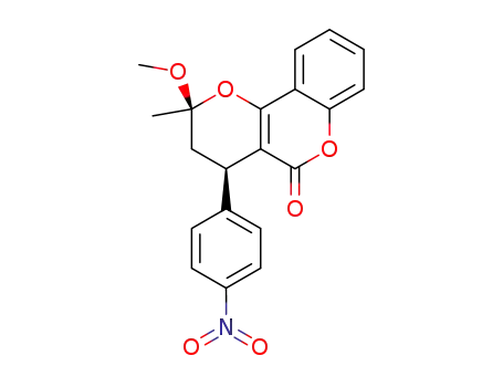 2-methoxy-2-methyl-4-(4-nitro-phenyl)-3,4-dihydro-2H-pyrano[3,2-c]chromen-5-one