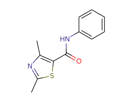 Molecular Structure of 21452-18-6 (2,4-Dimethyl-N-phenyl-5-thiazolecarboxamide)