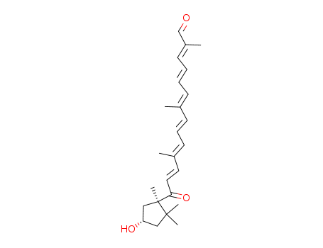 2,4,6,8,10,12-Tetradecahexaenal,  14-[(1R,4S)-4-hydroxy-1,2,2-trimethylcyclopentyl]-2,7,11-trimethyl-14-ox  o-, (2E,4E,6E,8E,10E,12E)-