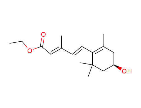 2,4-Pentadienoic acid,
5-[(4R)-4-hydroxy-2,6,6-trimethyl-1-cyclohexen-1-yl]-3-methyl-, ethyl
ester, (2E,4E)-