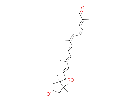 (2E,4Z,6Z,8E,10E,12E)-14-((1R,4S)-4-Hydroxy-1,2,2-trimethyl-cyclopentyl)-2,7,11-trimethyl-14-oxo-tetradeca-2,4,6,8,10,12-hexaenal