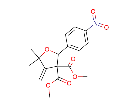 5,5-dimethyl-4-methylene-2-(4-nitro-phenyl)-dihydro-furan-3,3-dicarboxylic acid dimethyl ester
