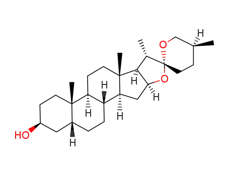Molecular Structure of 126-19-2 (Sarsasapogenin)