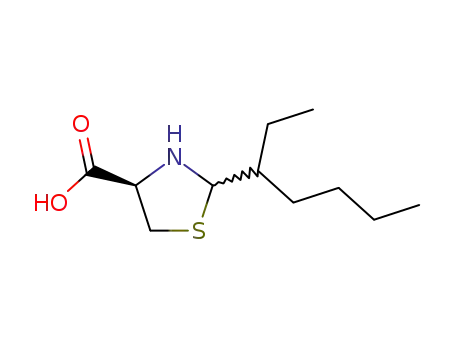 (2RS,4R)-2-(1-ethyl-pentyl)-thiazolidine-4-carboxylic acid