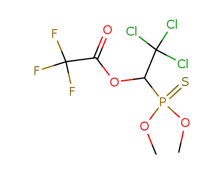 trifluoro-acetic acid 2,2,2-trichloro-1-(dimethoxy-thiophosphoryl)-ethyl ester