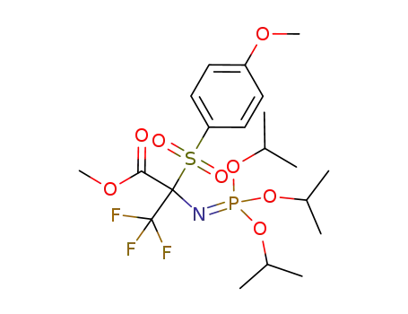 3,3,3-trifluoro-2-(4-methoxy-benzenesulfonyl)-2-(triisopropoxy-λ5-phosphanylideneamino)-propionic acid methyl ester