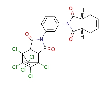 1,7,8,9,10,10-Hexachloro-4-[3-((3aR,7aS)-1,3-dioxo-1,3,3a,4,7,7a-hexahydro-isoindol-2-yl)-phenyl]-4-aza-tricyclo[5.2.1.02,6]dec-8-ene-3,5-dione