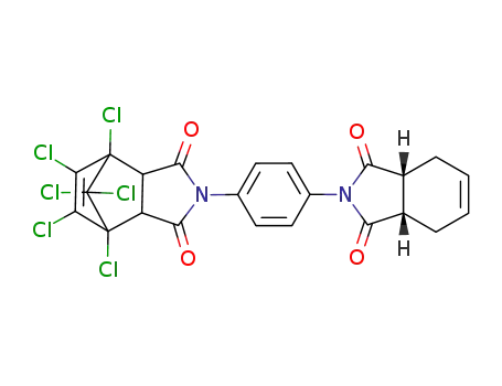 1,7,8,9,10,10-Hexachloro-4-[4-((3aR,7aS)-1,3-dioxo-1,3,3a,4,7,7a-hexahydro-isoindol-2-yl)-phenyl]-4-aza-tricyclo[5.2.1.02,6]dec-8-ene-3,5-dione