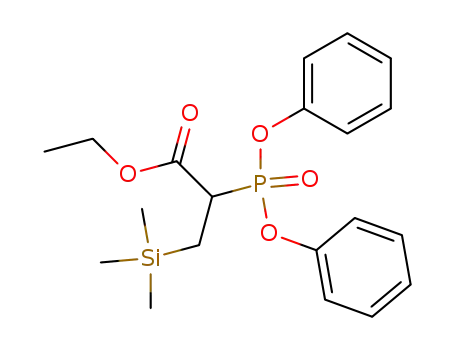 ethyl 2-diphenylphosphono-3-(trimethylsilyl)propionate