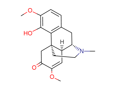115-53-7,Sinomenine,7,8-Didehydro-4-hydroxy-3,7-dimethoxy-17-methyl-9-alpha,13-alpha,14-alpha-morphinan-6-one;BRN 0095280;CCRIS 1550;Coculine;Cucoline;Kukoline;Sabianine A;Sinomenine;