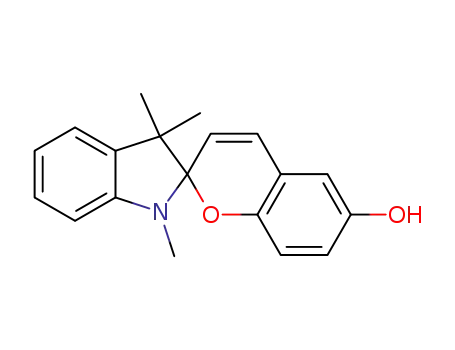 Molecular Structure of 23001-29-8 (1',3',3'-TRIMETHYL-6-HYDROXYSPIRO(2H-1-BENZOPYRAN-2,2'-INDOLINE))