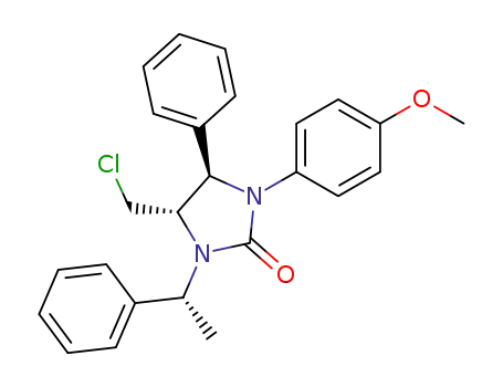 (4S,5R,1'R)-4-chloromethyl-1-(4-methoxyphenyl)-5-phenyl-3-(1'-phenylethyl)imidazolidin-2-one