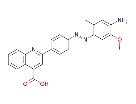 4-(4-hydroxycarbonyl-2-quinolyl)-4'-amino-2'-methyl-5'-methoxyazobenzene