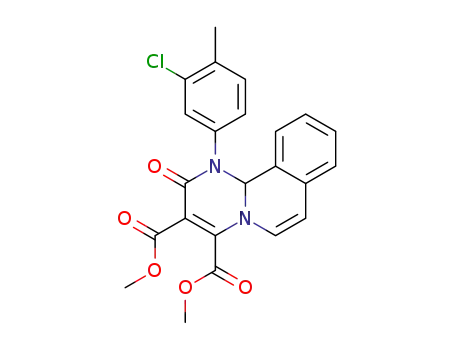 dimethyl 2-oxo-1-(3-chloro-4-methylphenyl)-1,11b-dihydro-2H-pyrimido[2,1-a]isoquinoline-3,4-dicarboxylate