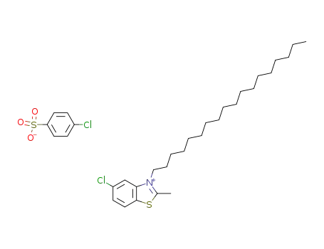 5-chloro-2-methyl-3-octadecyl-benzothiazol-3-ium; 4-chloro-benzenesulfonate