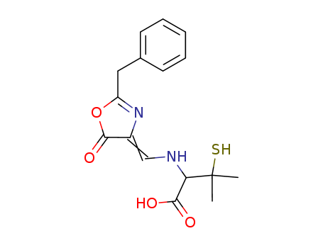 Valine,3-mercapto-N-[[5-oxo-2-(phenylmethyl)-4(5H)-oxazolylidene]methyl]-