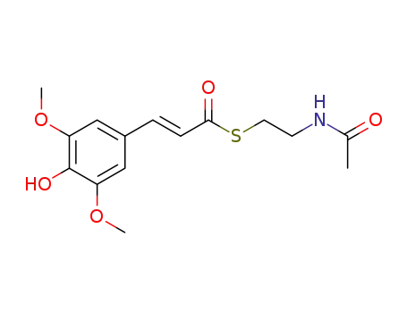 3-(4-hydroxy-3,5-dimethoxy-phenyl)-thioacrylic acid S-(2-acetylamino-ethyl) ester