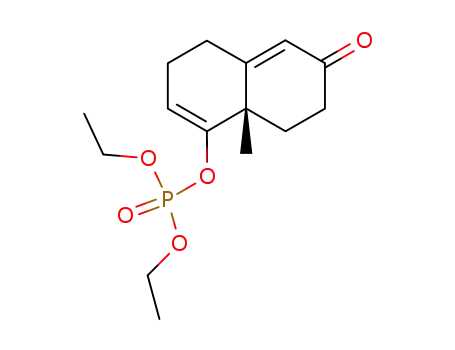 Phosphoric acid diethyl ester (S)-8a-methyl-6-oxo-3,4,6,7,8,8a-hexahydro-naphthalen-1-yl ester