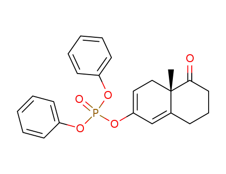 Phosphoric acid (S)-4a-methyl-5-oxo-4,4a,5,6,7,8-hexahydro-naphthalen-2-yl ester diphenyl ester