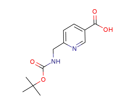 Molecular Structure of 170097-87-7 (6-(BOC-AMINOMETHYL)NICOTINIC ACID)