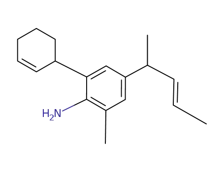 6-methyl-4-(1-methyl-2-buten-1-yl)-2-(2-cyclohexen-1-yl)aniline