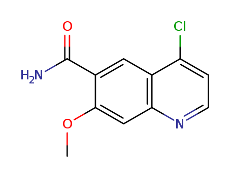 417721-36-9,4-chloro-7-Methoxyquinoline-6-carboxaMide,7-methoxy-4-chloro-quinoline-6-carboxamide;4-chloro-7-methoxy-quinoline-6-carboxylic acid amide;QC-5355;6-Quinolinecarboxamide,4-chloro-7-methoxy;