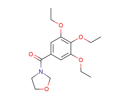 Molecular Structure of 50916-12-6 (3-Oxazolidinyl(3,4,5-triethoxyphenyl) ketone)