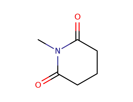 Molecular Structure of 25077-25-2 (2,6-Piperidinedione, 1-methyl-)