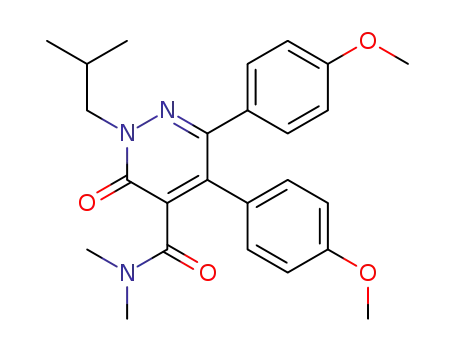 5,6-bis(4-methoxyphenyl)-4-dimethyl-carbamoyl-2-isobutyl-2H-pyridazin-3-one