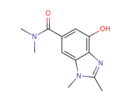 Molecular Structure of 713530-55-3 (1H-Benzimidazole-6-carboxamide, 4-hydroxy-N,N,1,2-tetramethyl-)