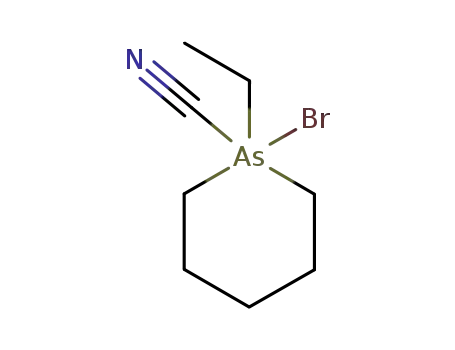 1-ethyl-1-bromo-1λ5-arsinane-1-carbonitrile