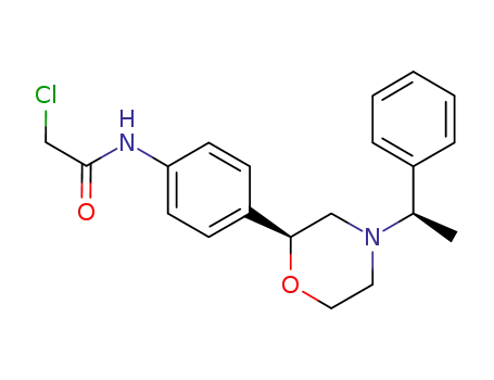 2-chloro-N-{4-[(2S)-4-((1R)-1-phenylethyl)morpholin-2-yl]phenyl}acetamide