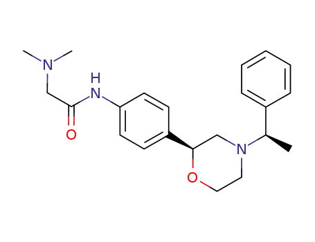 N2,N2-dimethyl-N1-(4-((2S)-4-((1R)-1-phenylethyl)morpholin-2-yl)phenyl)glycinamide