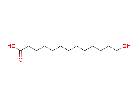 Molecular Structure of 7735-38-8 (13-Hydroxytridecanoic acid)