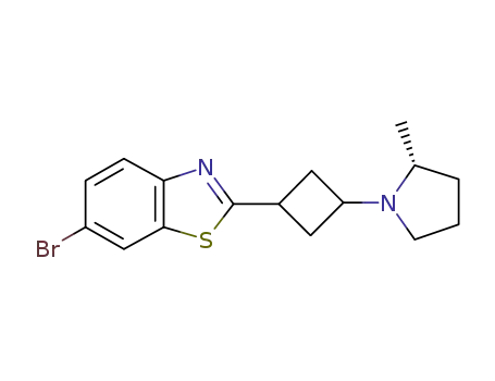trans-6-bromo-2-{3-[(2R)-2-methylpyrrolidin-1-yl]cyclobutyl}-1,3-benzothiazole