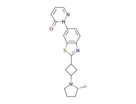 trans-2-(2-{3-[(2R)-2-methylpyrrolidin-1-yl]cyclobutyl}-1,3-benzothiazol-6-yl)pyridazin-3(2H)-one