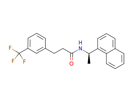 N-((R)-1-(NAPHTHALEN-1-YL)ETHYL)-3-(3-(TRIFLUOROMETHYL)PHENYL)PROPANAMIDE