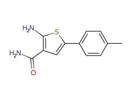 2-Amino-5-(4-methyl-phenyl)-thiophene-3-carboxylic Acid Amide