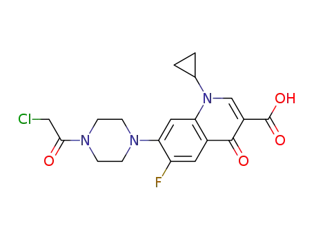 7-[4-(2-chloroacetyl) piperazin-1-yl]-1-cyclopropyl-6-fluoro-1,4-dihydro-4-oxoquinoline-3-carboxylic acid