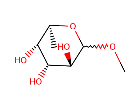 Molecular Structure of 65310-00-1 (METHYL-L-FUCOPYRANOSIDE)