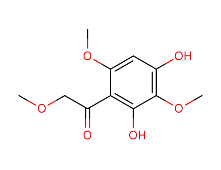 Molecular Structure of 42923-40-0 (Ethanone, 1-(2,4-dihydroxy-3,6-dimethoxyphenyl)-2-methoxy-)