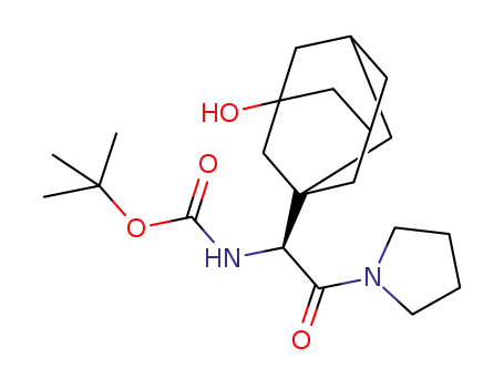 (S)-[1-(3-hydroxyadamantan-1-yl)-2-oxo-2-pyrrolidin-1-ylethyl]-carbamic acid tert-butyl ester