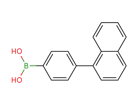 Molecular Structure of 870774-25-7 (4-(NAPHTHALEN-1-YL)PHENYLBORONIC ACID)