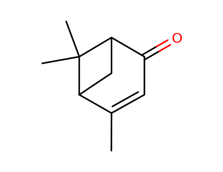 80-57-9,4,6,6-TRIMETHYLBICYCLO[3.1.1]HEPT-3-EN-2-ONE,2-Pinen-4-one(6CI,7CI,8CI); (RS)-Verbenone; (?à)-Verbenone; 4,6,6-Trimethylbicyclo[3.1.1]hept-3-en-2-one; NSC 6832;Verbenone