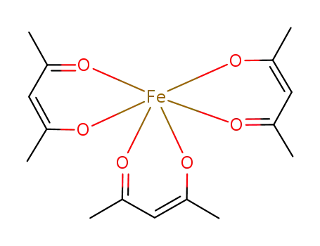 Molecular Structure of 14024-18-1 (Ferric acetylacetonate)